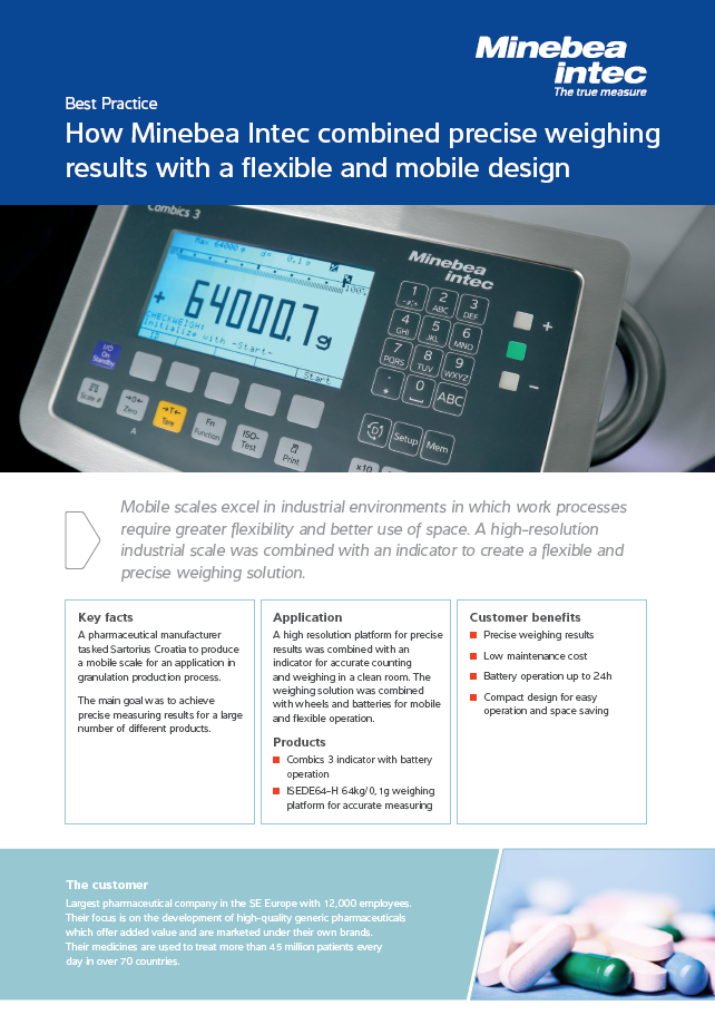 Prilagodljiva in mobilna zasnova za natančno tehtanje v čistih prostorih - Sartorius Croatia 