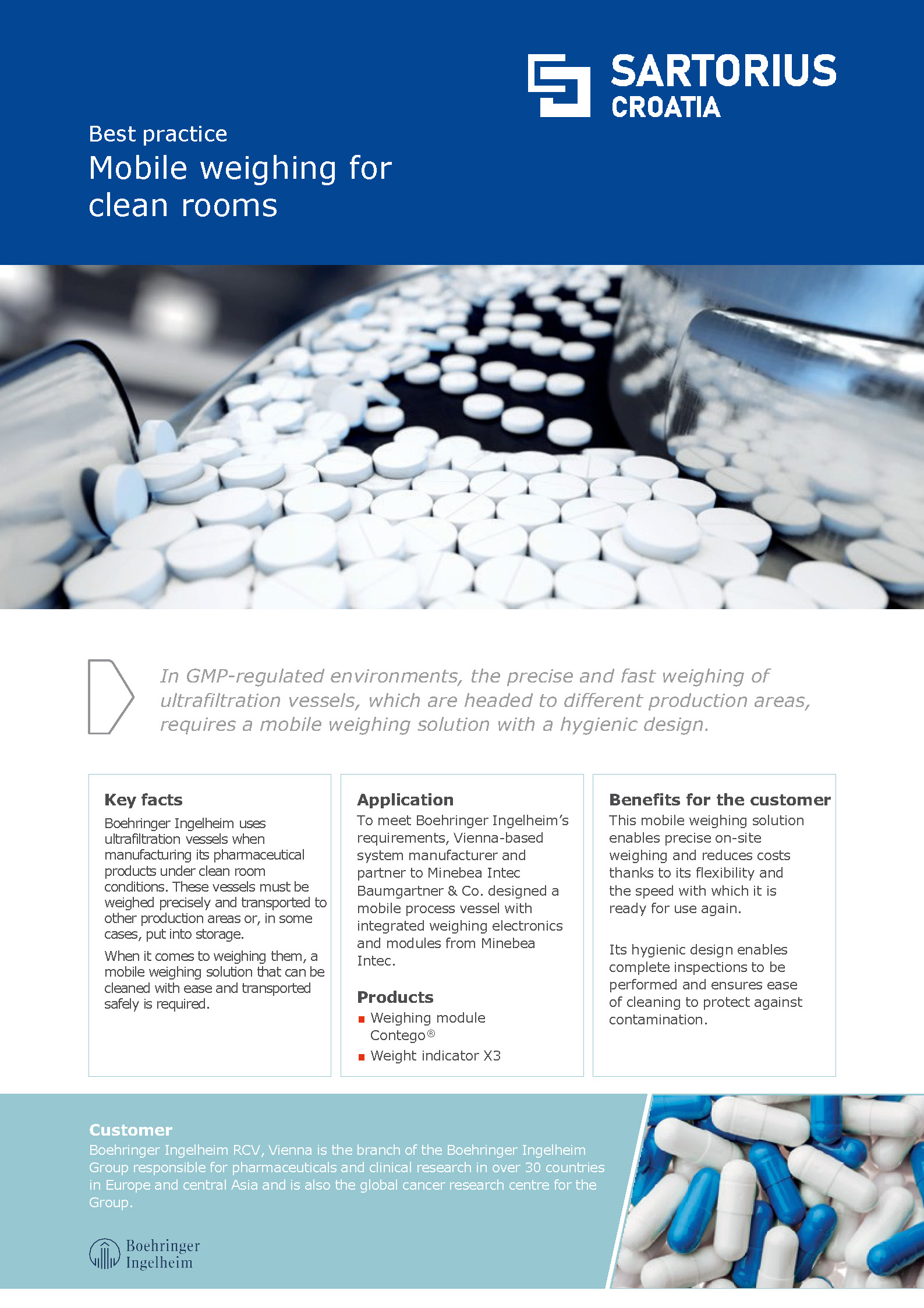 Mobile weighing for clean rooms - Sartorius Croatia