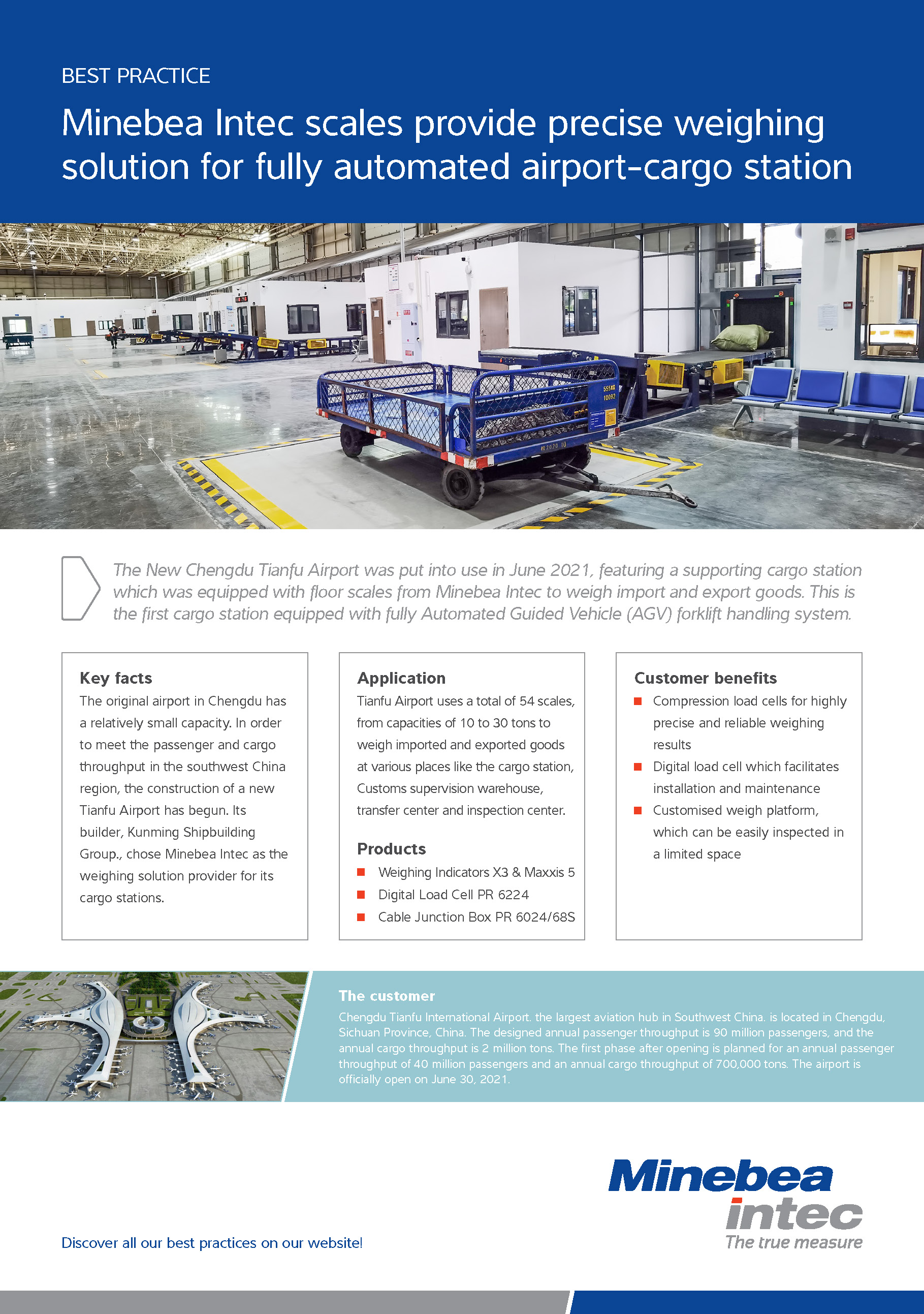 Tehtnice Minebea Intec zagotavljajo natančno rešitev tehtanja za popolnoma avtomatizirano letališko-tovorno postajo - Sartorius Croatia 