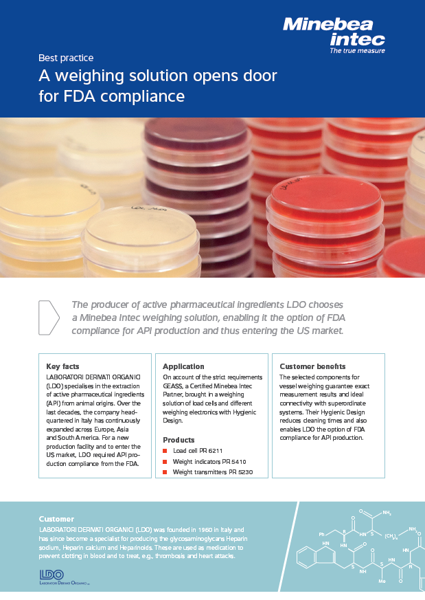 Rešitve za tehtanje v skladu z zahtevami FDA v farmacevtski industriji - Sartorius Croatia 